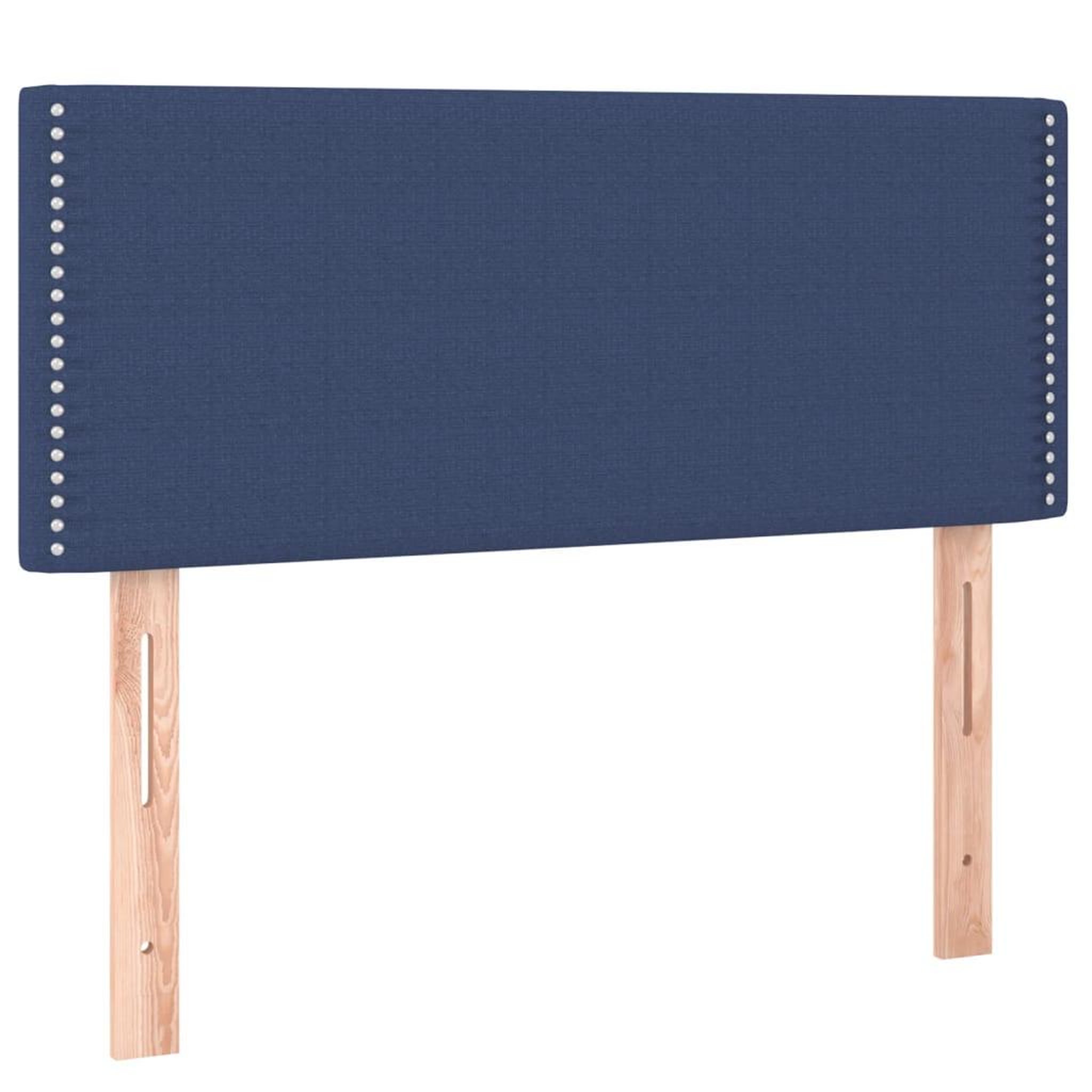 Voir la diapositive 4 : VIDAXL Tete de lit a LED Bleu 80x5x78/88 cm Tissu