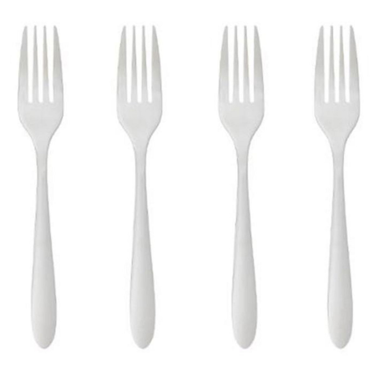 SECRET DE GOURMET Lot de 4 Fourchettes Inox  Nevis  19cm Argent