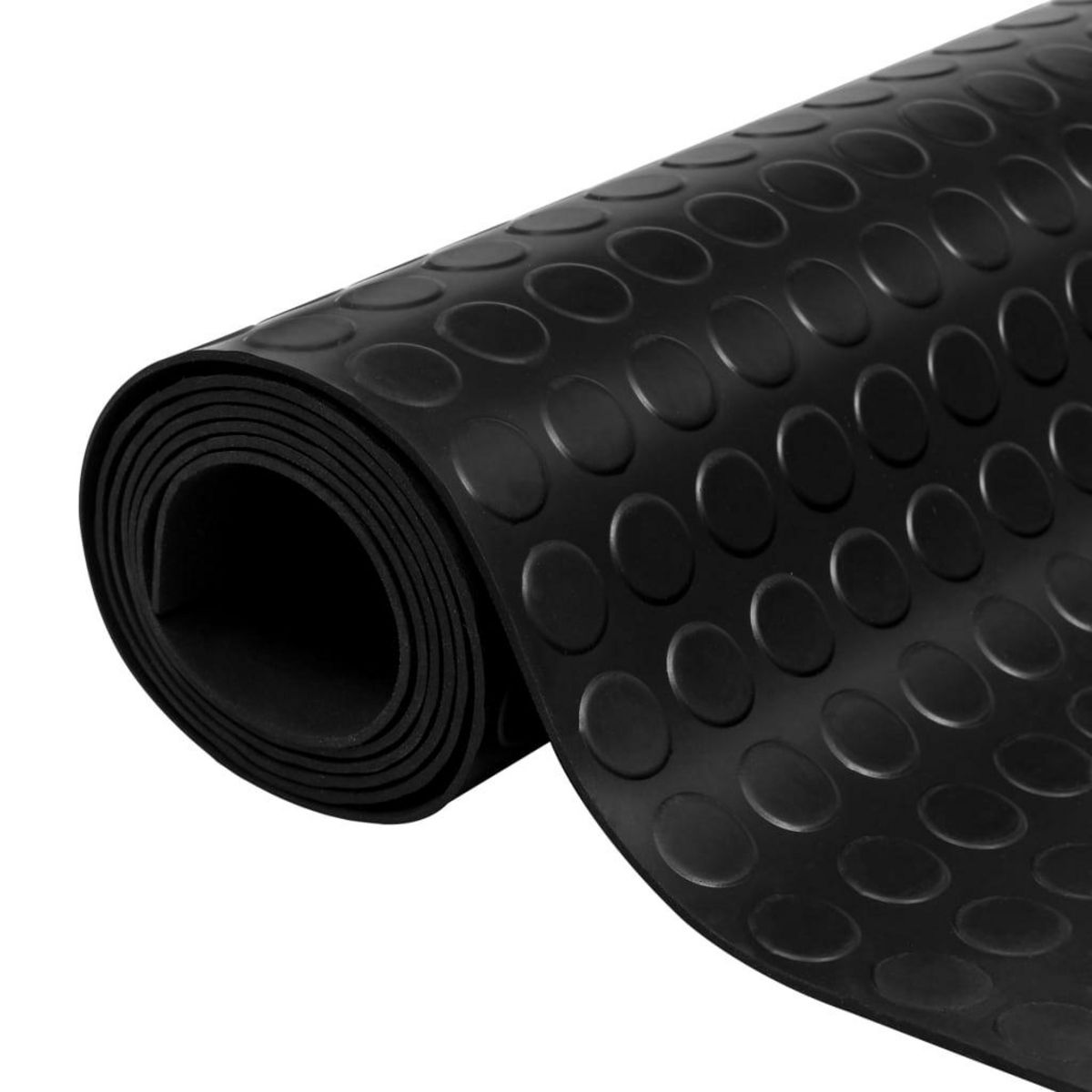 VIDAXL Tapis en caoutchouc antiderapant avec points 2 x 1 m