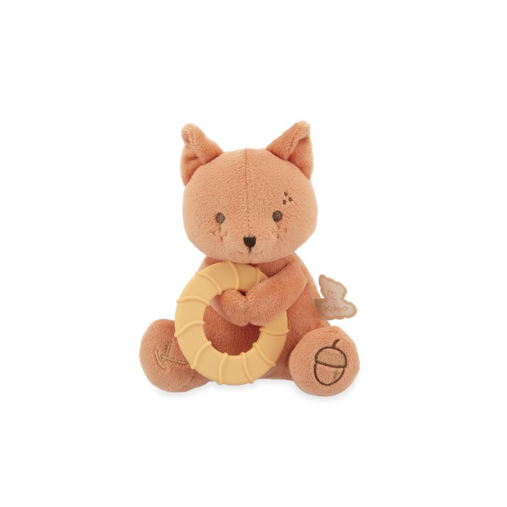Kaloo - peluche anneau de dentition ecureuil