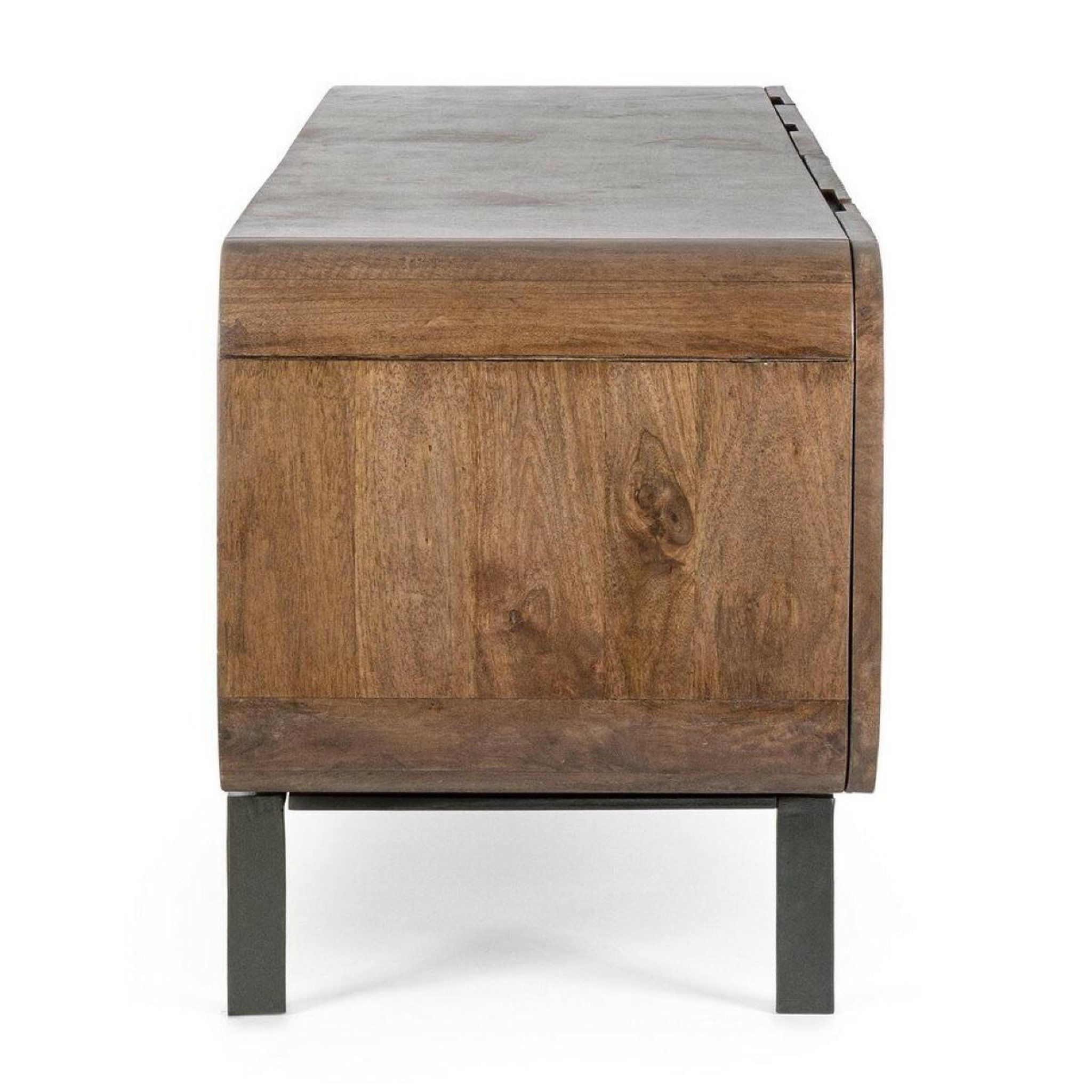 Voir la diapositive 6 : JLC KREATION Meuble tv en manguier naturel 3 portes 2 tiroirs 170 cm mira