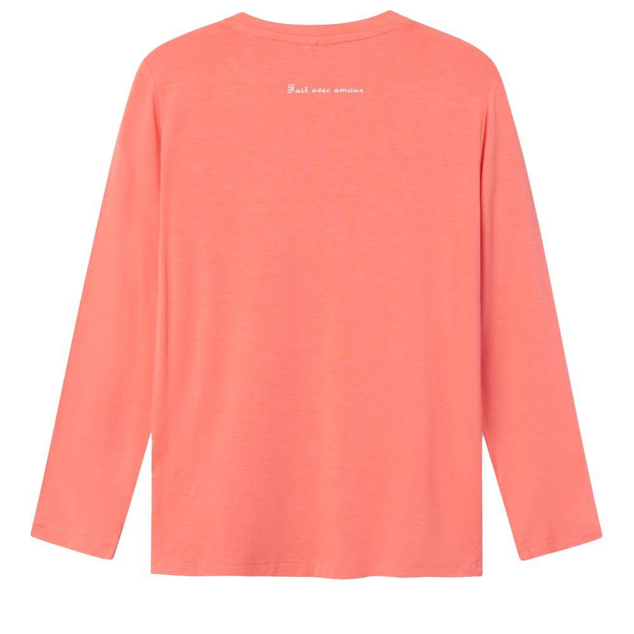 Voir la diapositive 2 : NAME IT T-shirt Manches Longues Orange Fille Name it Fnjafa