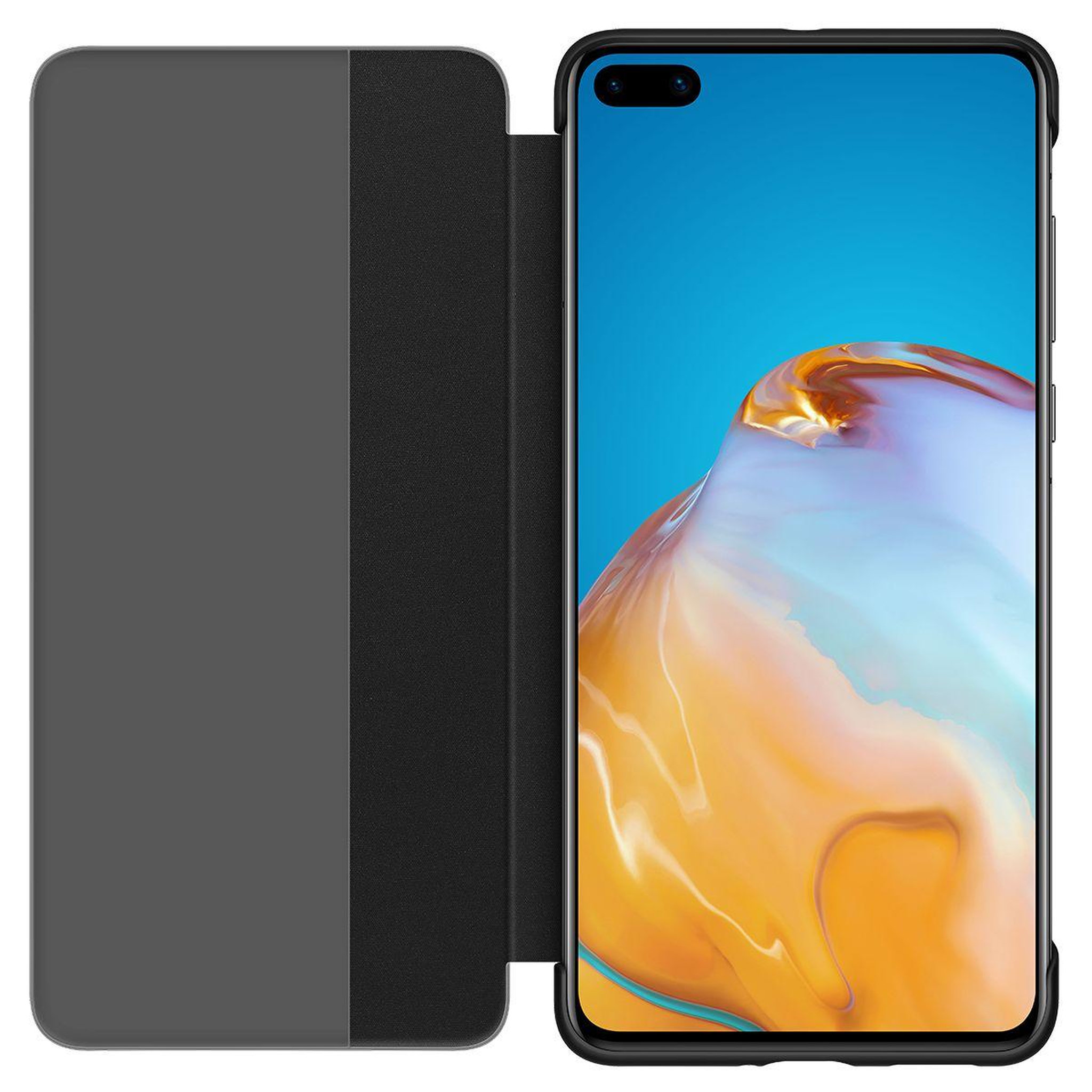 Voir la diapositive 3 : HUAWEI Etui huawei p40 view flip cover noir