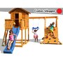Fungoo Aire de jeux My House Spider - Toboggan rouge - Fungoo