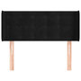 Voir la diapositive 3 : VIDAXL Tete de lit avec oreilles Noir 93x16x78/88 cm Velours