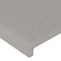 Voir la diapositive 5 : VIDAXL Tete de lit a LED Gris clair 144x5x118/128 cm Tissu
