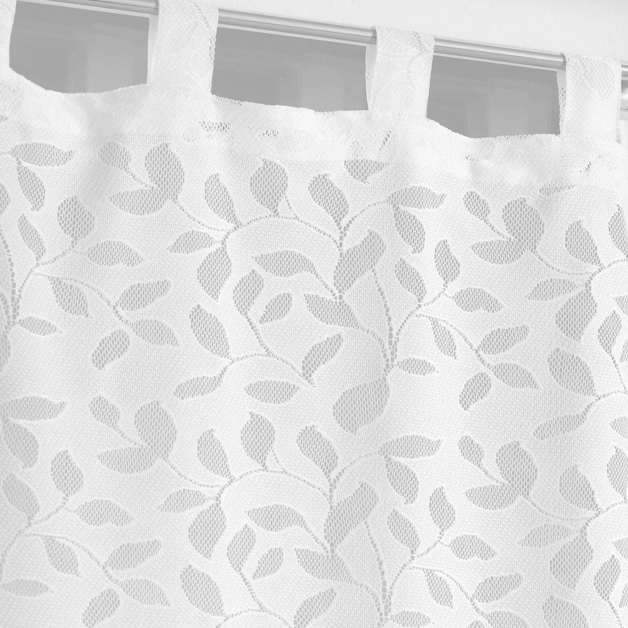 Voir la diapositive 2 : Douceur d'Intérieur Paire de voilages maille  manon  60x160cm blanc