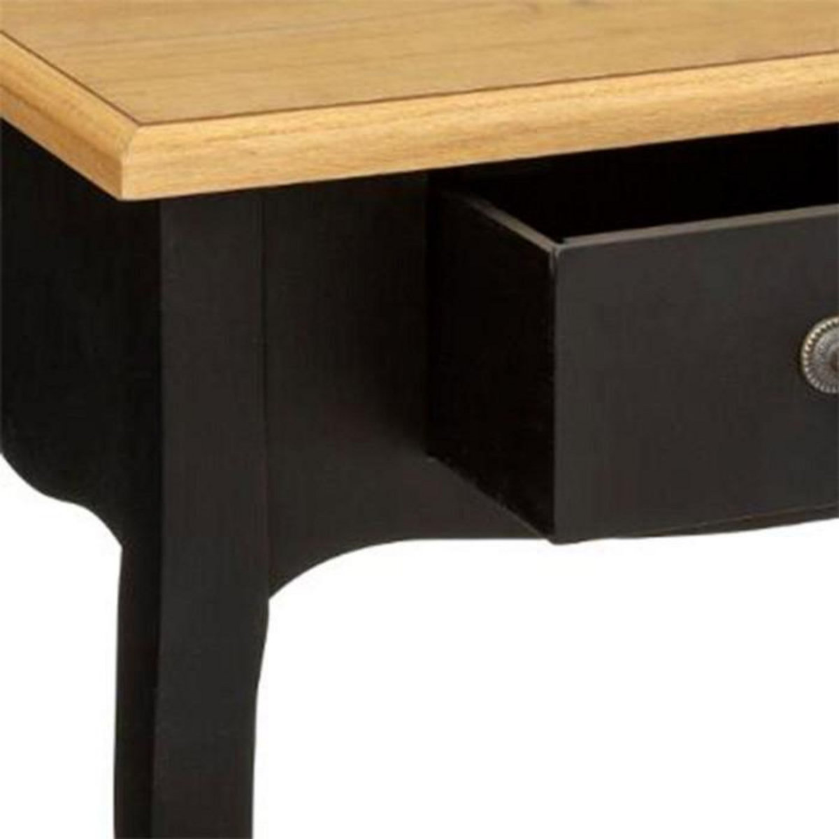 ATMOSPHERA Table de Chevet 1 Tiroir  Chrysa  65cm Noir
