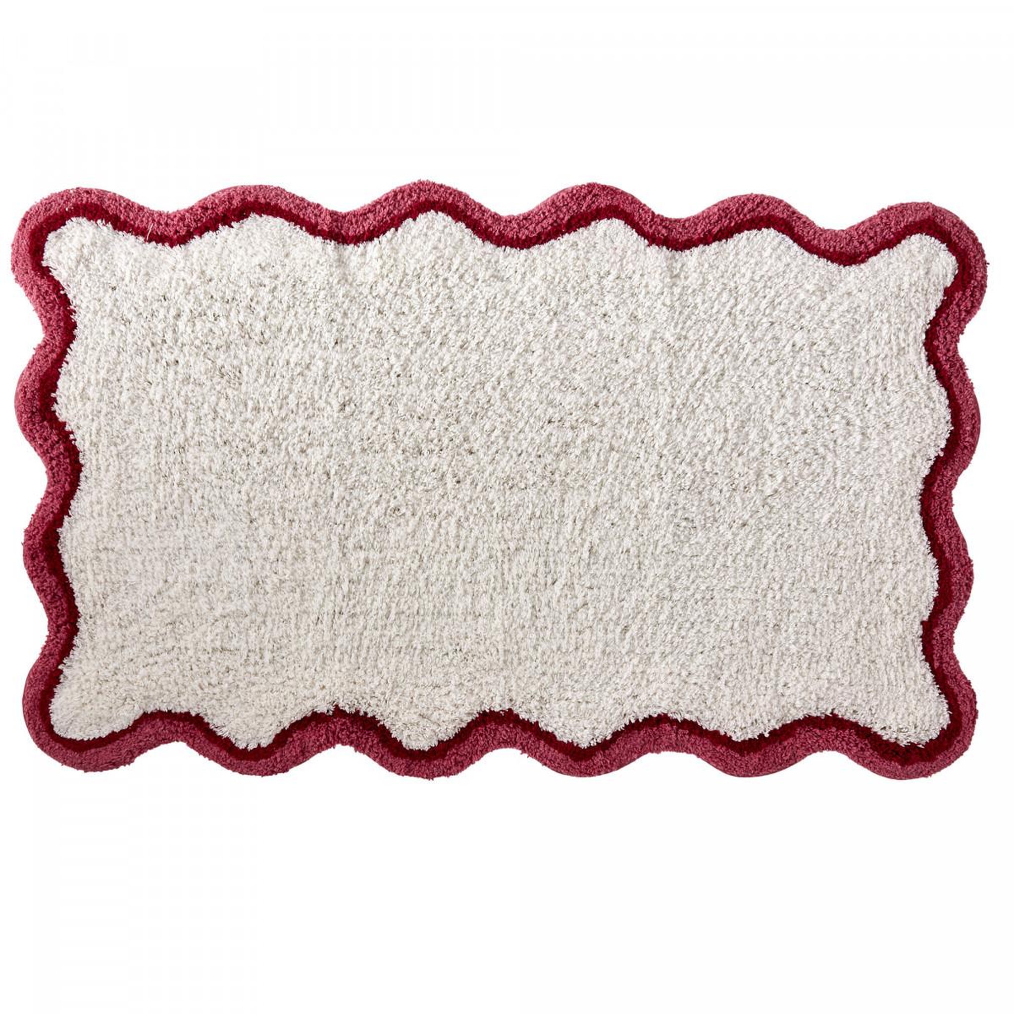 GUY LEVASSEUR Tapis de bain festonné 100% coton tufté 50x80cm