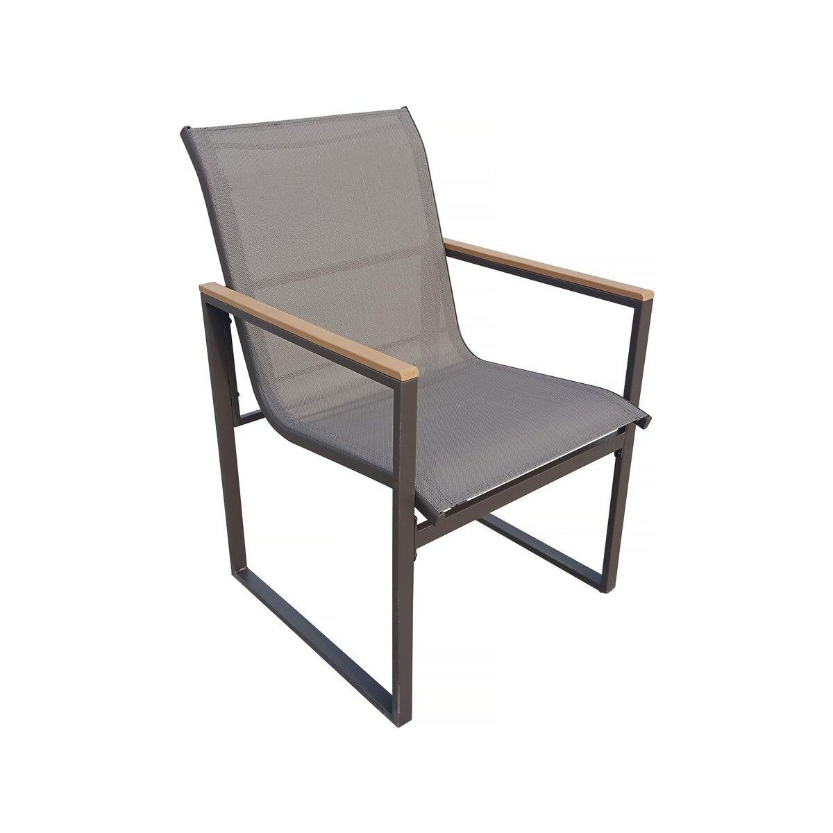 Habitat et Jardin Salon de jardin balcon  Liam  - 2 places - Marron/Gris