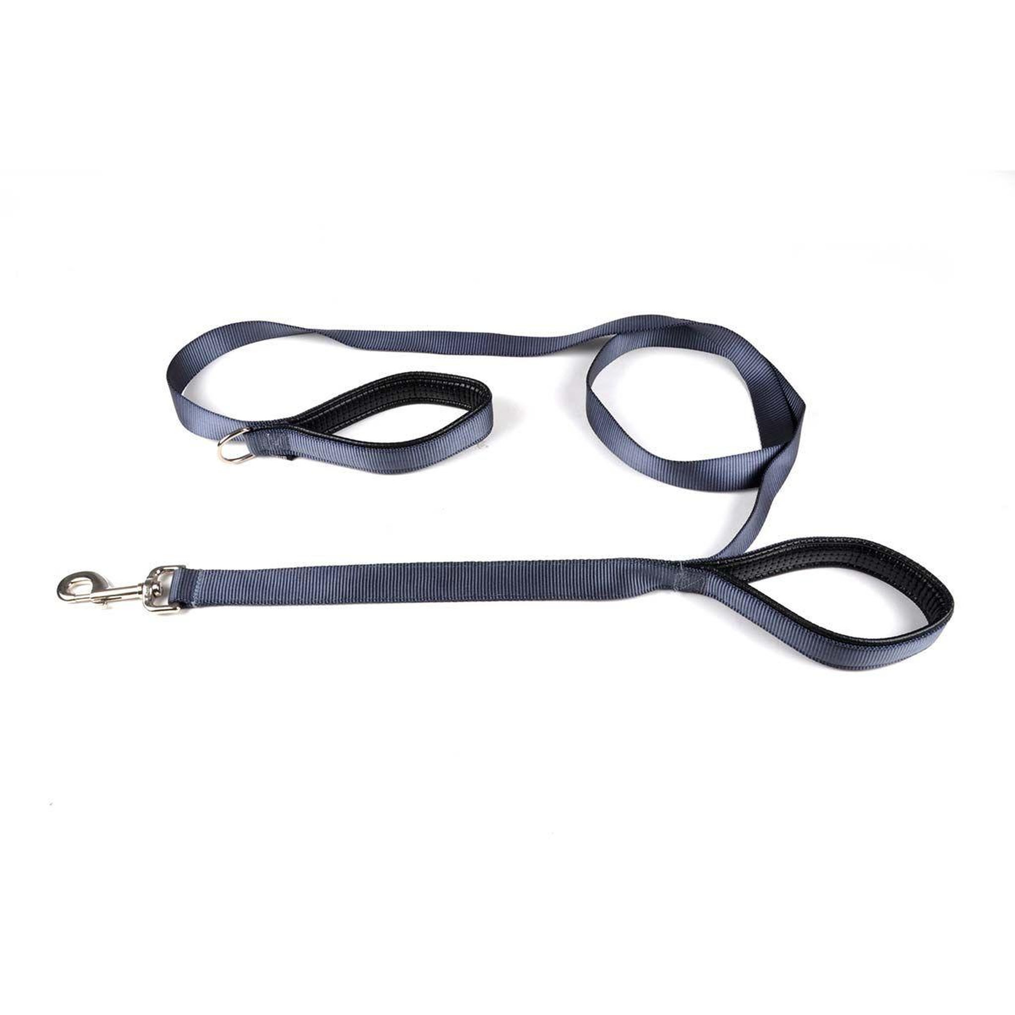 Voir la diapositive 1 : HOMEA Laisse de dressage  double poignées  194cm anthracite