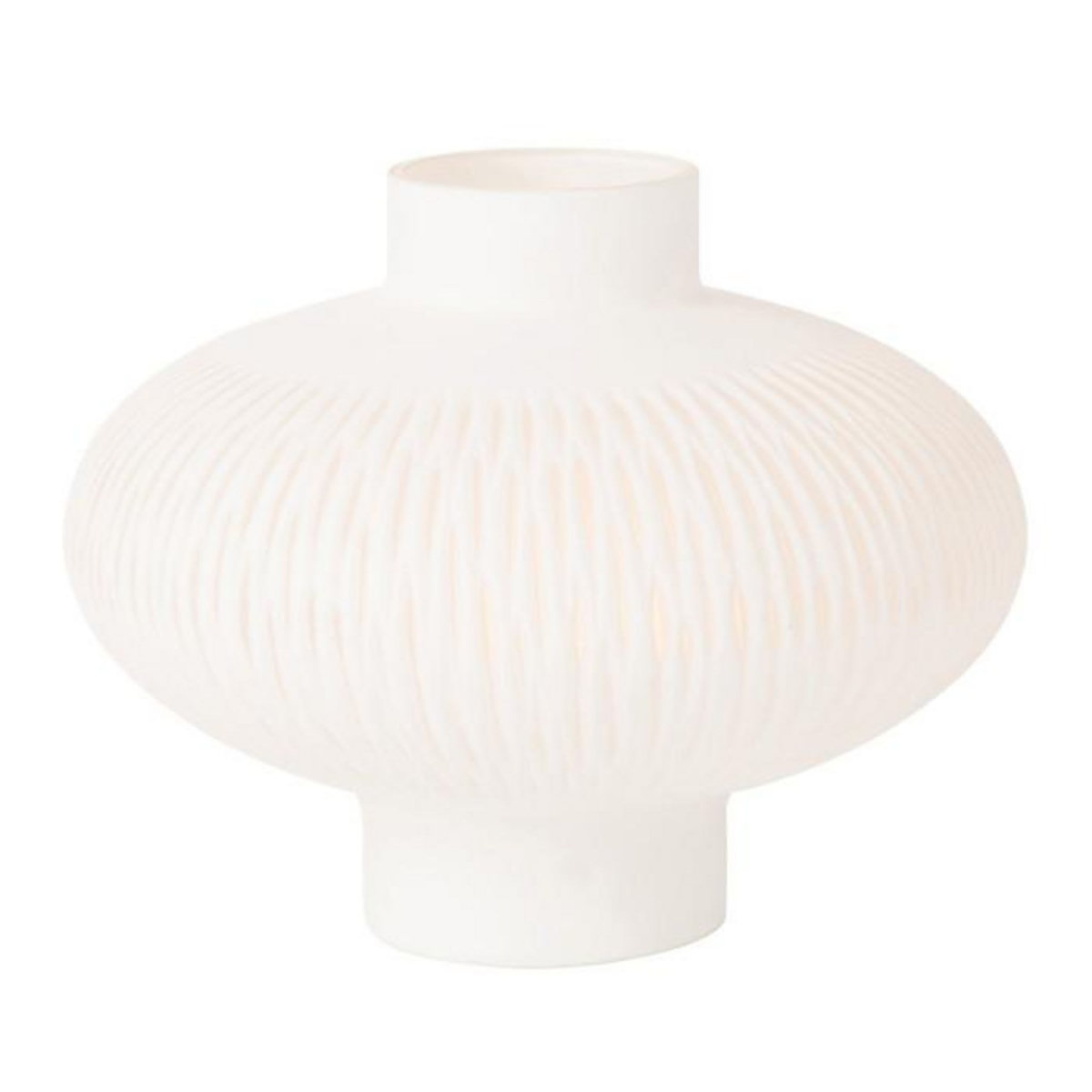 Paris Prix Vase Design Ligne & Boule  Octave  24cm Blanc