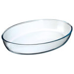 FIVE Plat à Four Ovale  Verre  35cm Transparent