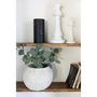 Voir la diapositive 2 : Paris Prix Cache-Pot Rond Design  Rustique  23cm Blanc