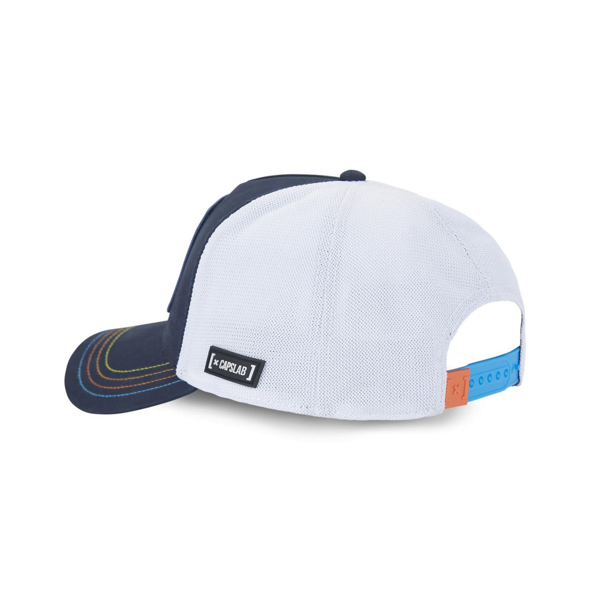 CAPSLAB Casquette homme trucker en canvas de coton finitions premium