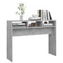 Voir la diapositive 4 : VIDAXL Table console gris beton 105x30x80 cm bois d'ingenierie