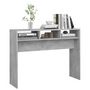 Voir la diapositive 4 : VIDAXL Table console gris beton 105x30x80 cm bois d'ingenierie