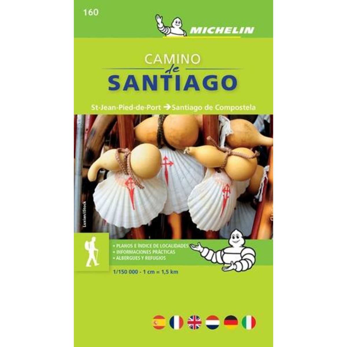 CAMINO DE SANTIAGO. ST-JEAN-PIED-DE-PORT - SANTIAGO DE COMPOSTELA 1/150 000, Michelin