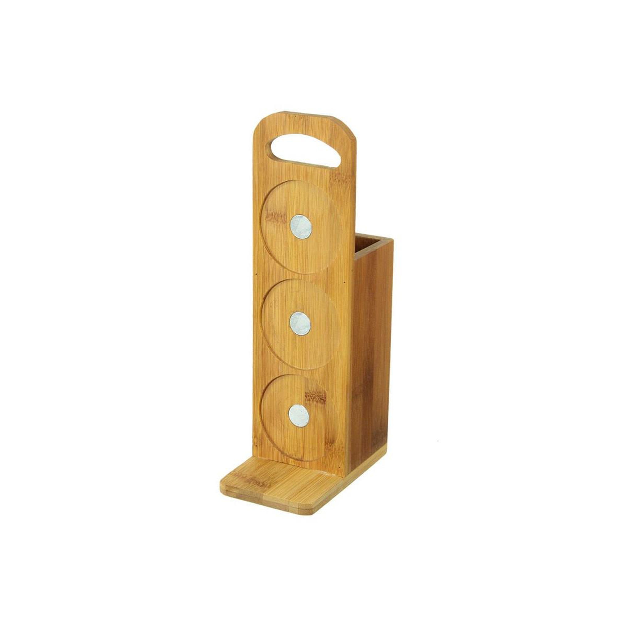Voir la diapositive 3 : FIVE Lot de 3 Ustensiles & Pots à Epices  Bambou  31cm Naturel