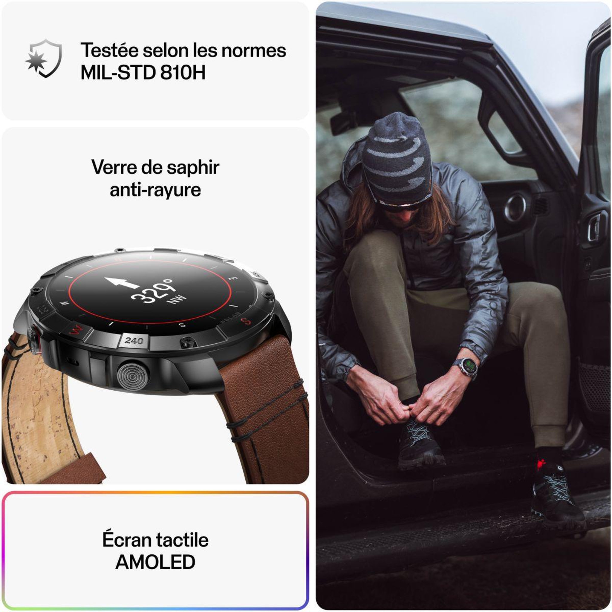 Voir la diapositive 5 : POLAR Montre sport GRIT X2 PRO Titan M-L