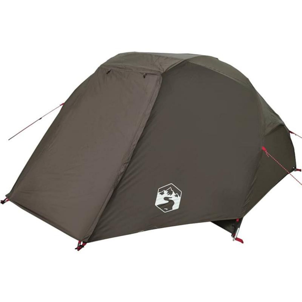 VIDAXL Tente de pêche 5 personnes marron imperméable