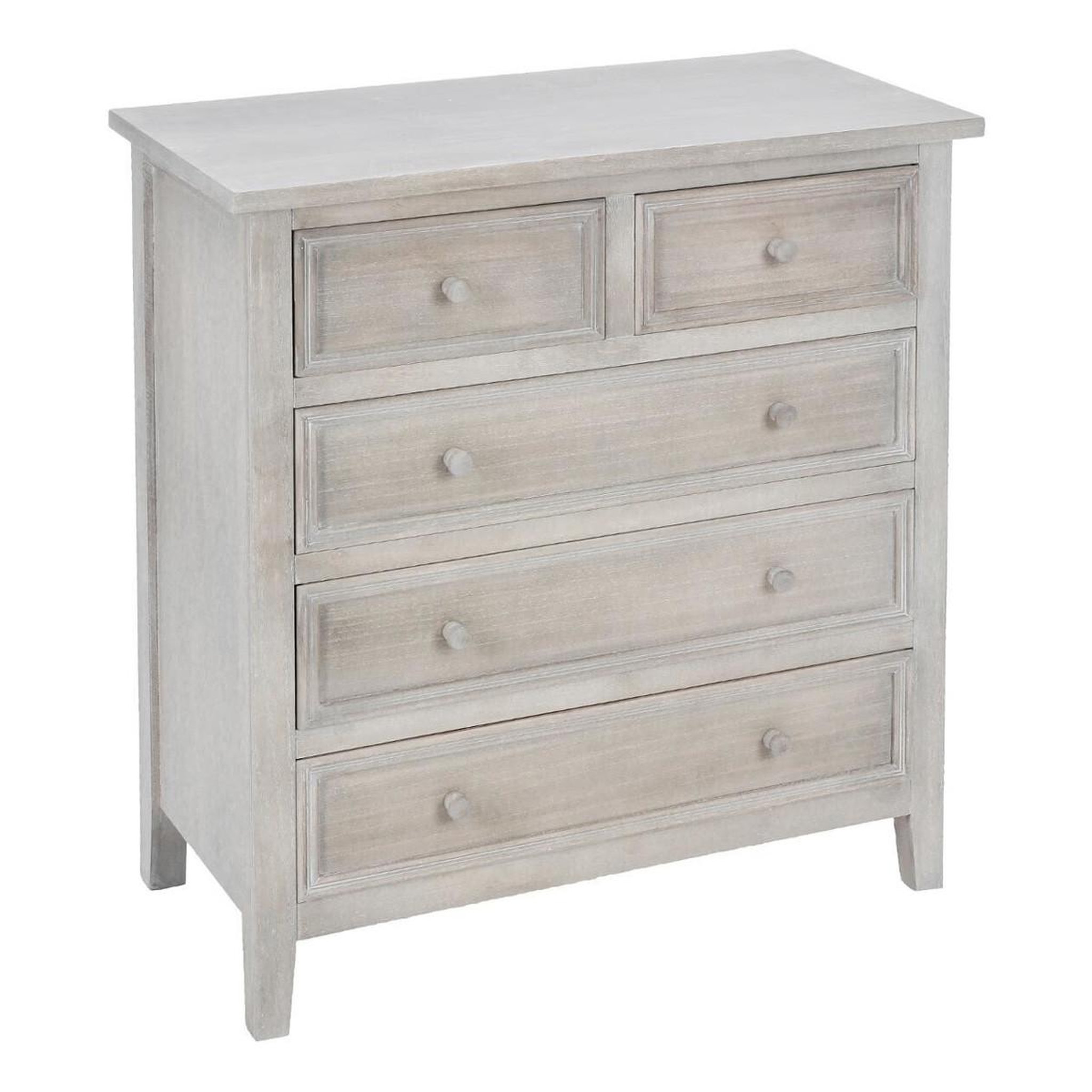 ATMOSPHERA Commode 5 tiroirs  charme  81cm naturel