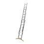 Voir la diapositive 4 : HAILO Echelle transformable 3 plans 3x7 échelons 4,1m/5m en aluminium Hailo HobbyLot