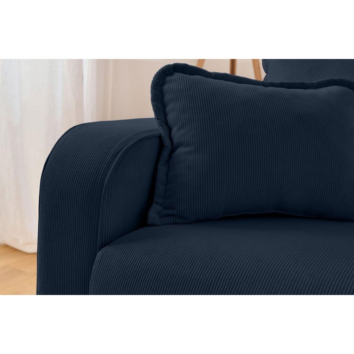 LISA DESIGN Albane - canapé d'angle droit - 4 places - en velours côtelé