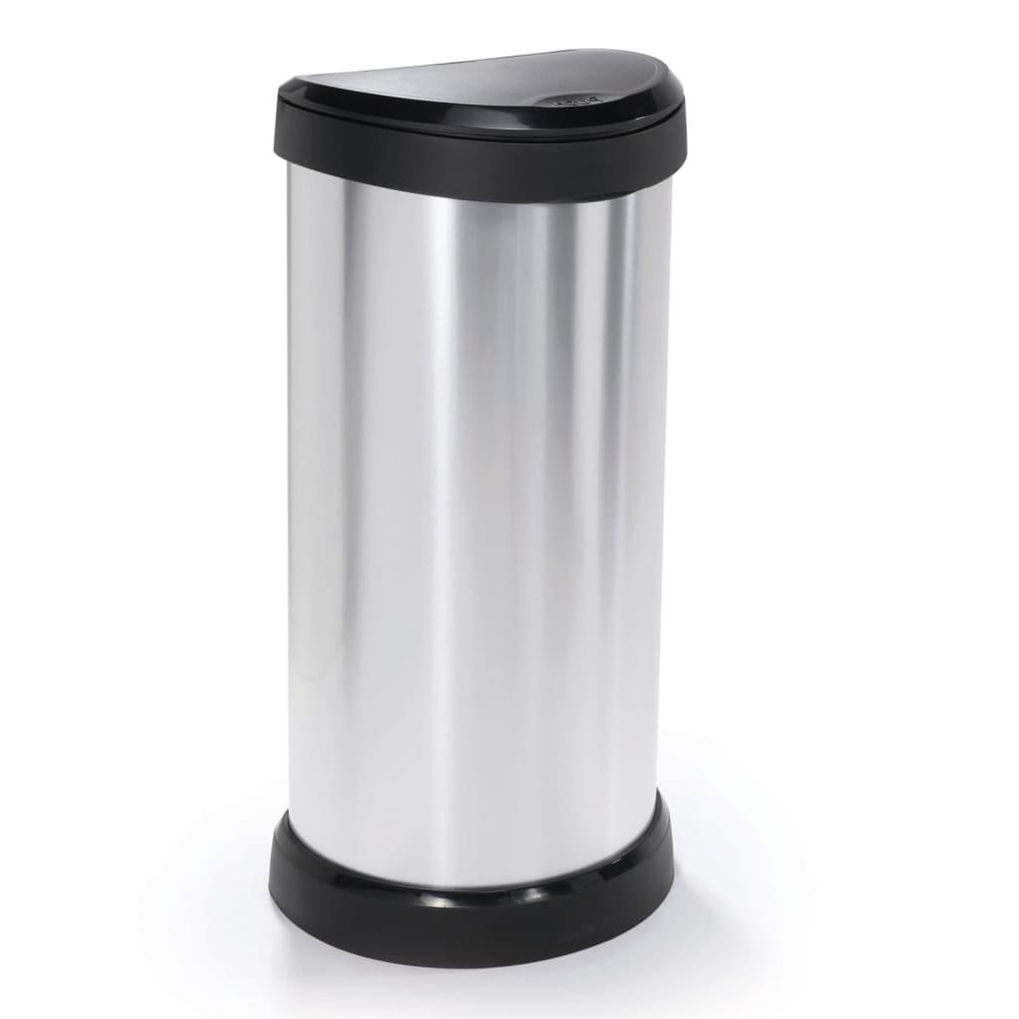 Voir la diapositive 2 : CURVER Curver Poubelle a pedale Deco Ovale 40 L Argente
