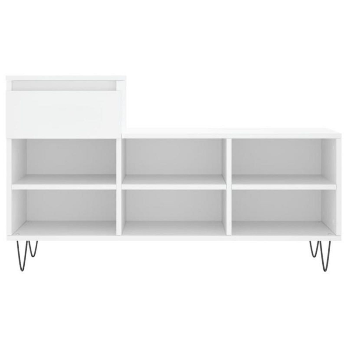 VIDAXL Armoire à chaussures Blanc 102x36x60 cm Bois d ingénierie