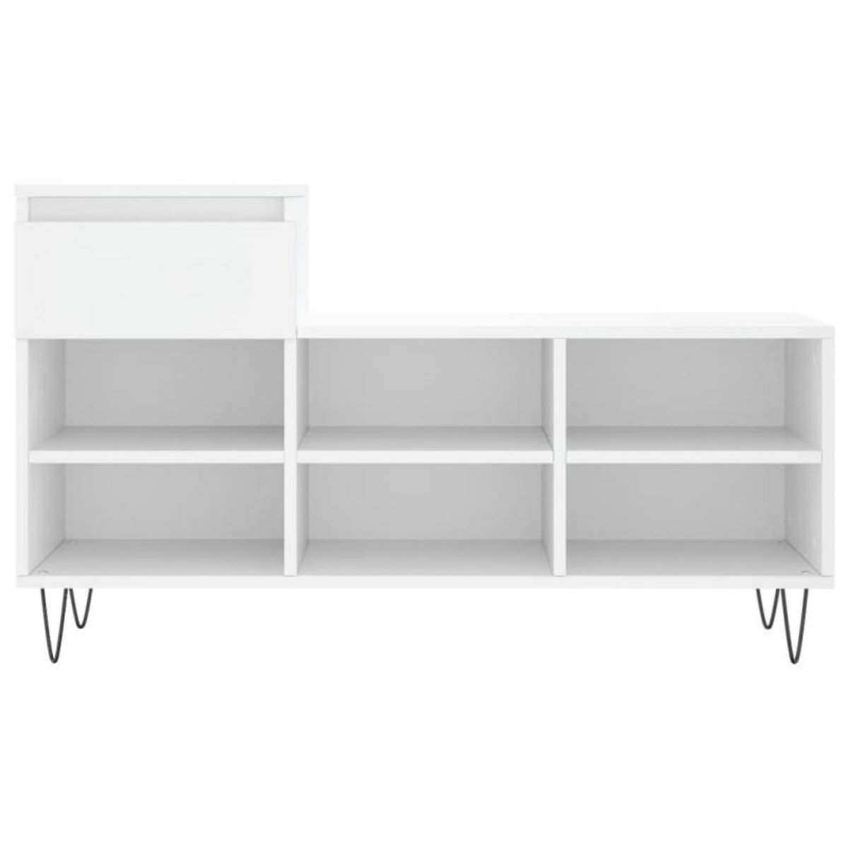 VIDAXL Armoire à chaussures Blanc 102x36x60 cm Bois d ingénierie