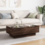 Voir la diapositive 4 : VIDAXL Table basse avec LED chene marron 90x50x30 cm bois d'ingenierie