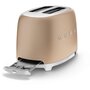Voir la diapositive 4 : SMEG Grille-pain TSF01CHMEU Or mat