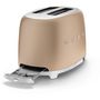Voir la diapositive 4 : SMEG Grille-pain TSF01CHMEU Or mat