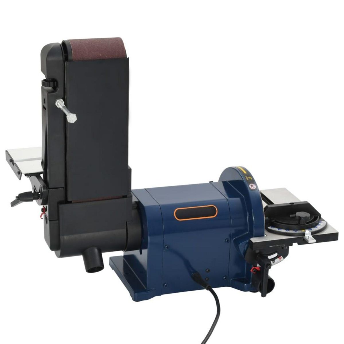 VIDAXL Ponceuse a disque et a bande electrique 500 W 200 mm