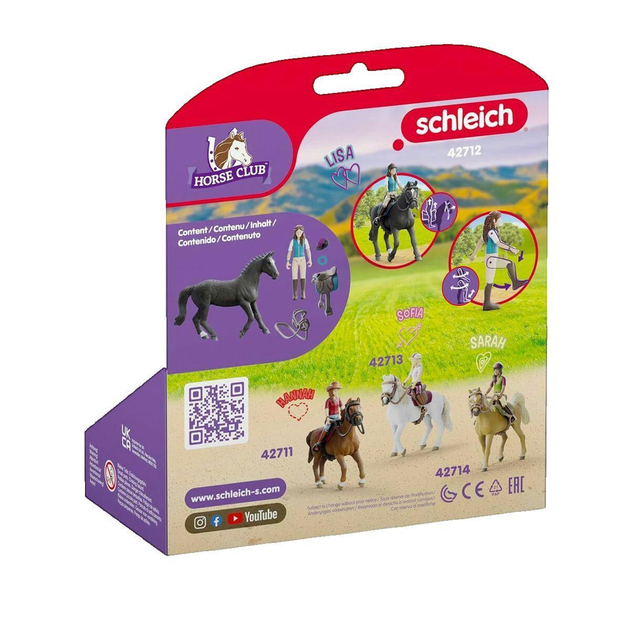 Voir la diapositive 2 : Schleich Figurines Cavaliere Lisa et Storm special, SCHLEICH 42712 Horse Club, Des 4 ans