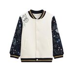 Petit Béguin Veste teddy bébé en molleton Belle de Nuit. Coloris disponibles : Bleu