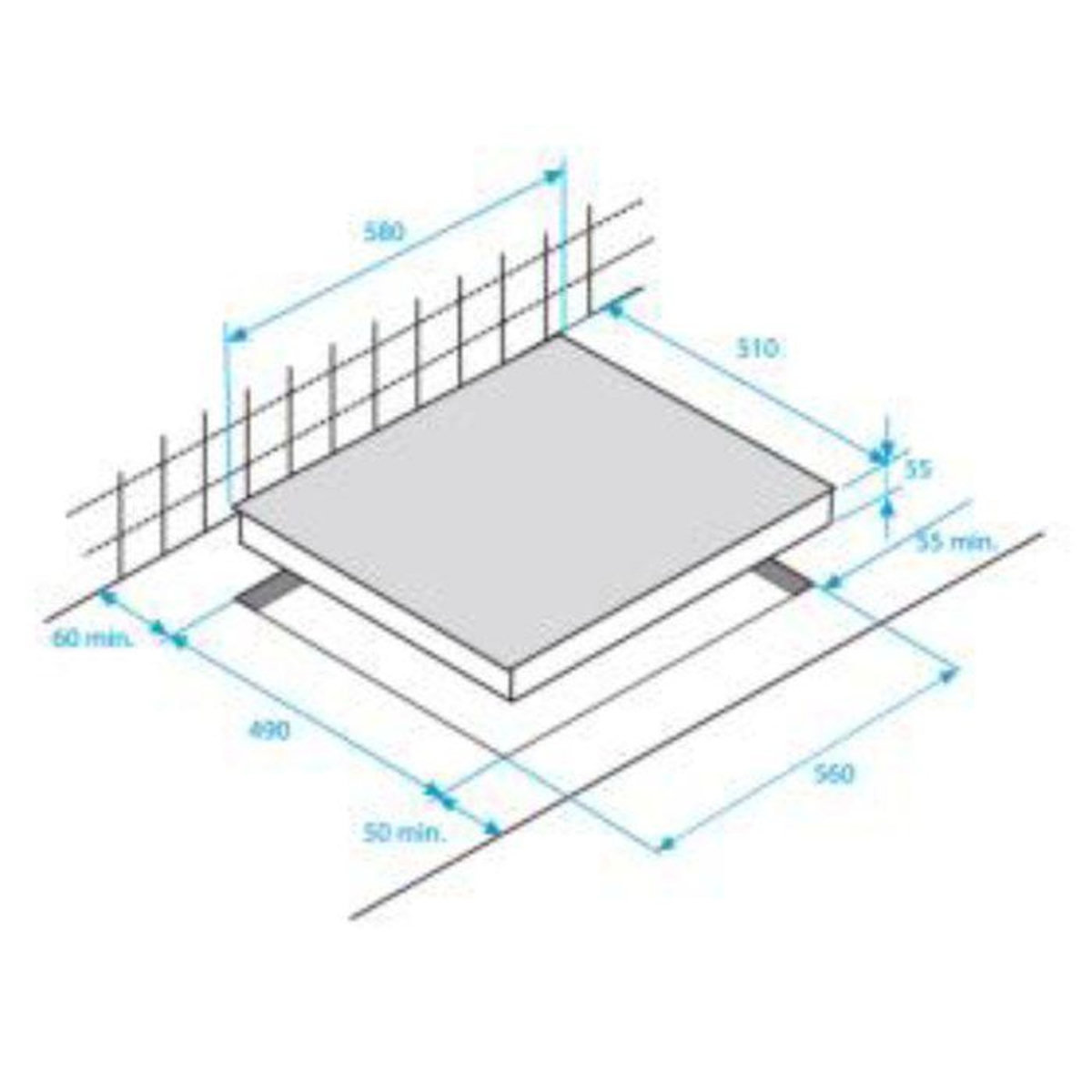 Beko Table de cuisson vitrocéramique 4 feux 6700w noir - hic64502t