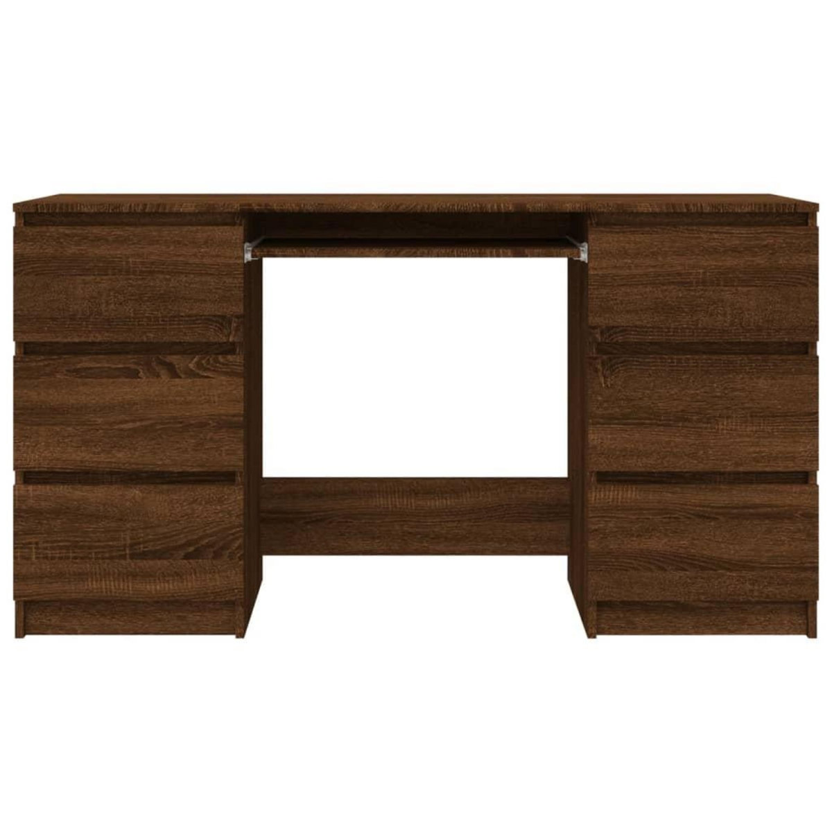 VIDAXL Bureau Chene marron 140x50x77 cm Bois d'ingenierie
