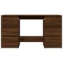 Voir la diapositive 3 : VIDAXL Bureau Chene marron 140x50x77 cm Bois d'ingenierie