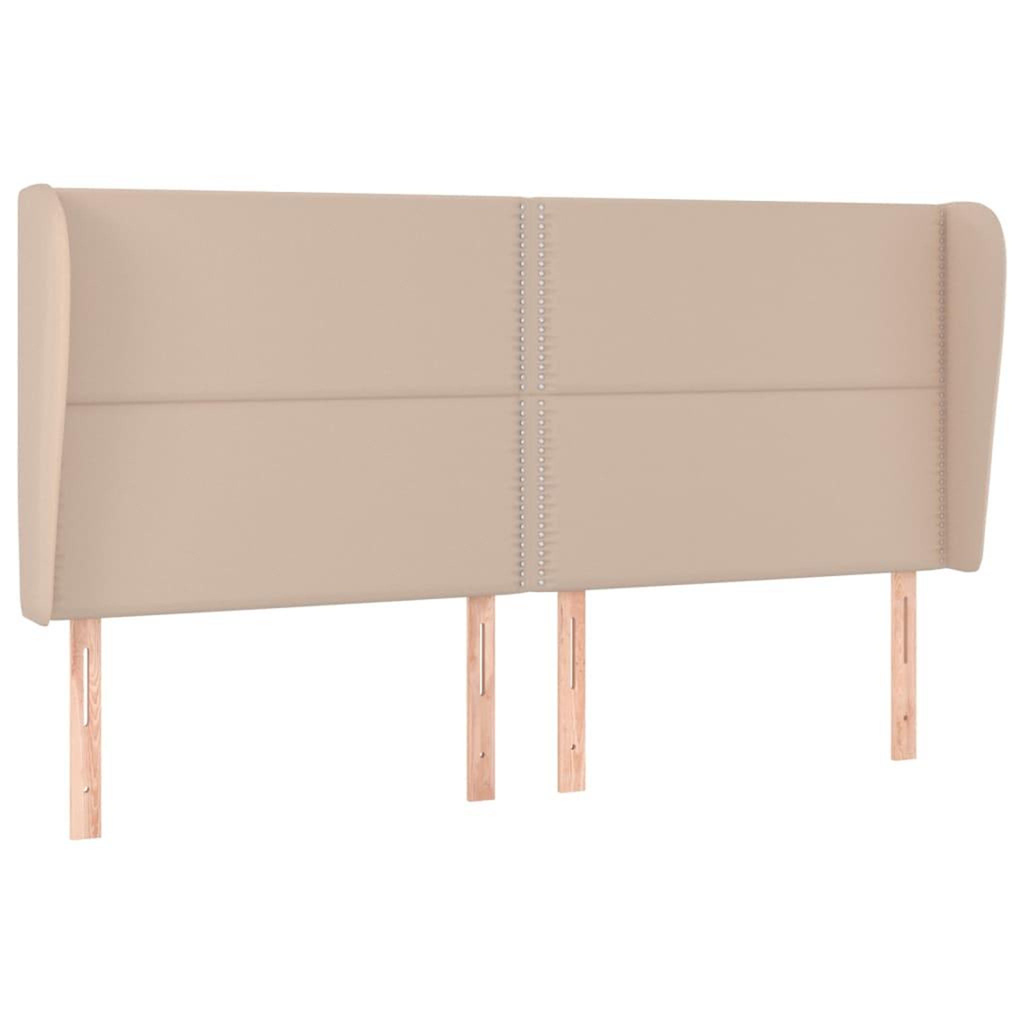 Voir la diapositive 2 : VIDAXL Tete de lit avec oreilles Cappuccino 203x23x118/128 cm
