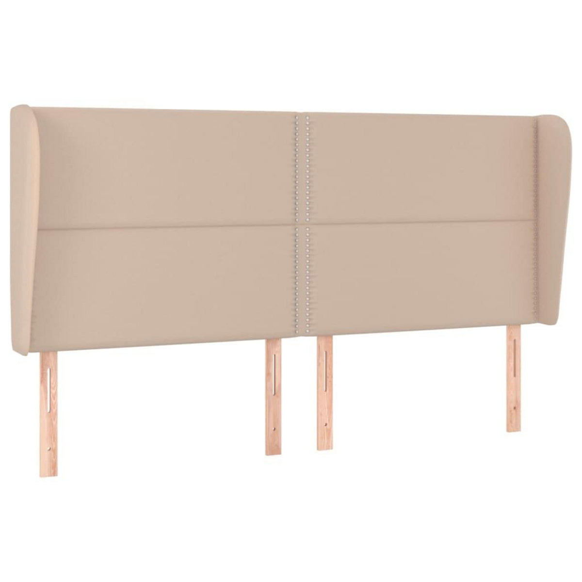 VIDAXL Tete de lit avec oreilles Cappuccino 203x23x118/128 cm