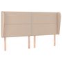Voir la diapositive 2 : VIDAXL Tete de lit avec oreilles Cappuccino 203x23x118/128 cm