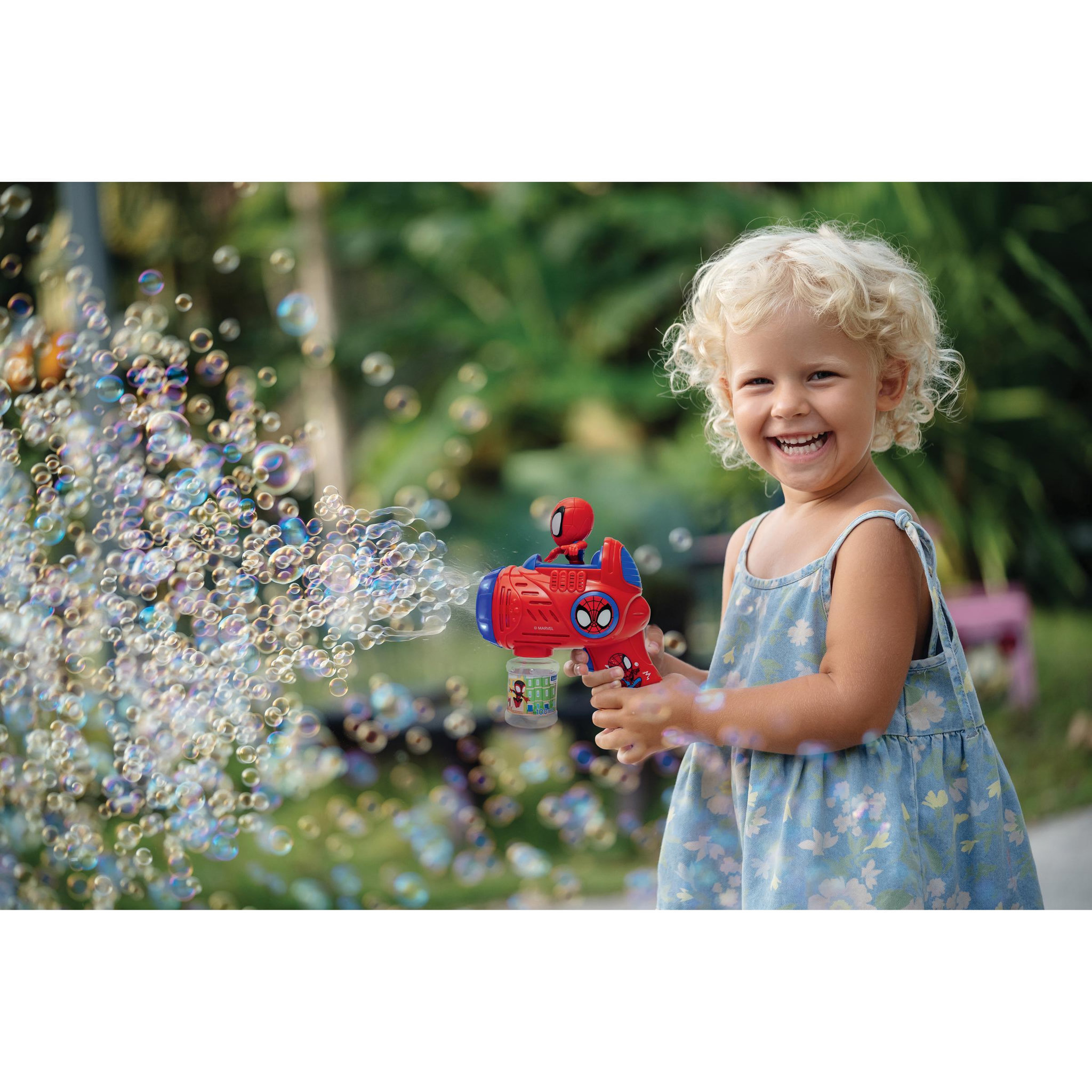 Voir la diapositive 5 : Lexibook Pistolet à Bulles Spidey avec effets lumineux et sonores