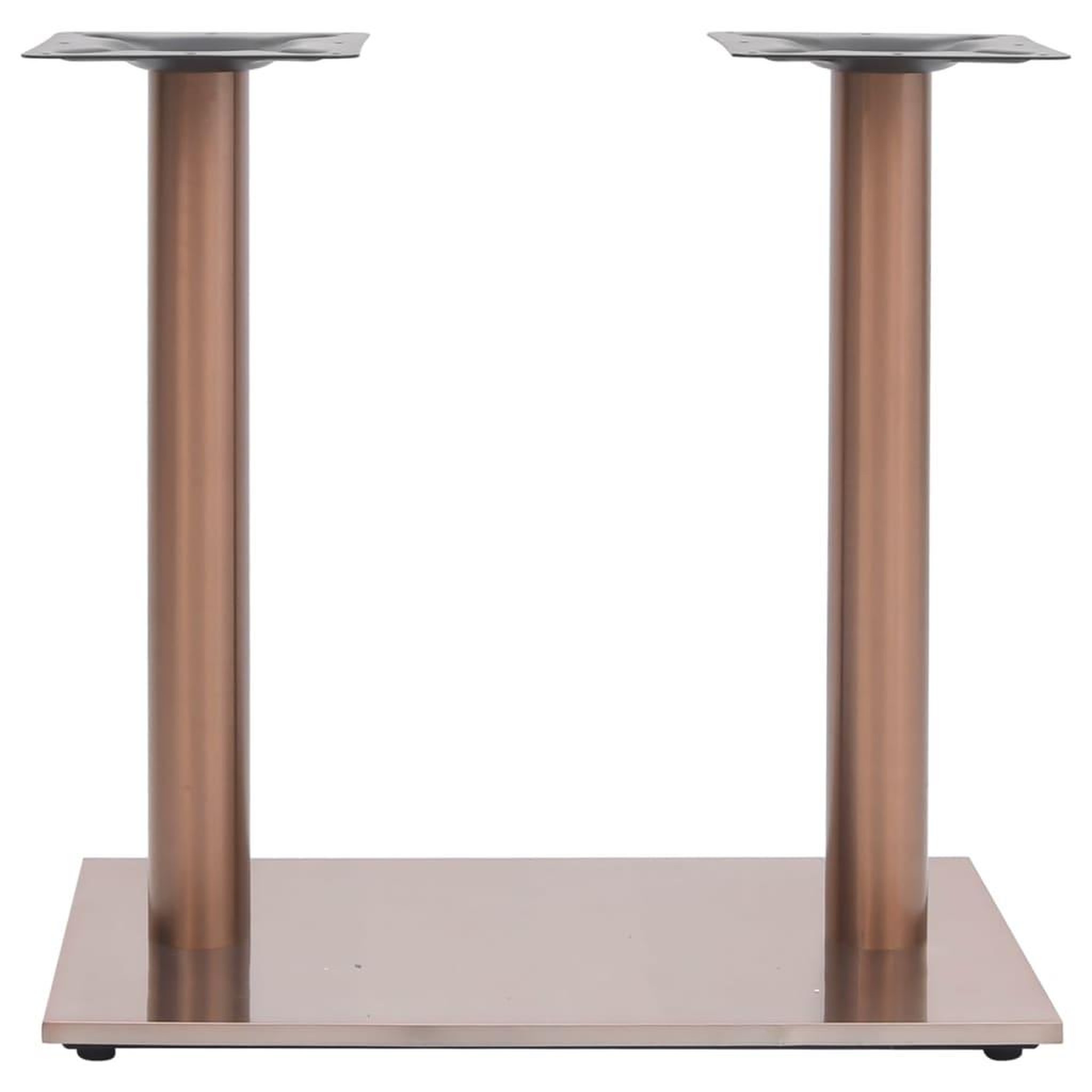Voir la diapositive 2 : VIDAXL Pied de table de bistro Laiton 70x40x72 cm Acier inoxydable
