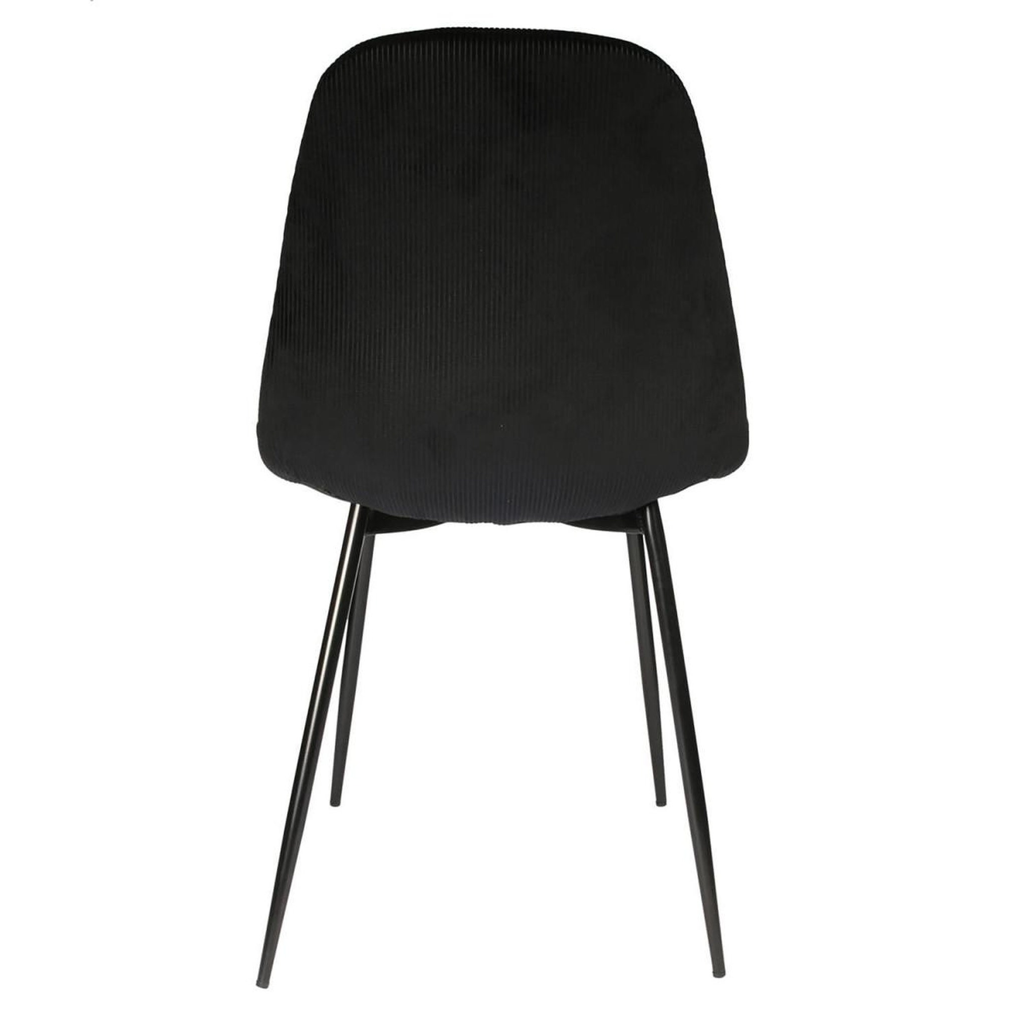 Voir la diapositive 5 : The Home Deco Factory Lot de 4 chaises velours  giulia  85cm noir