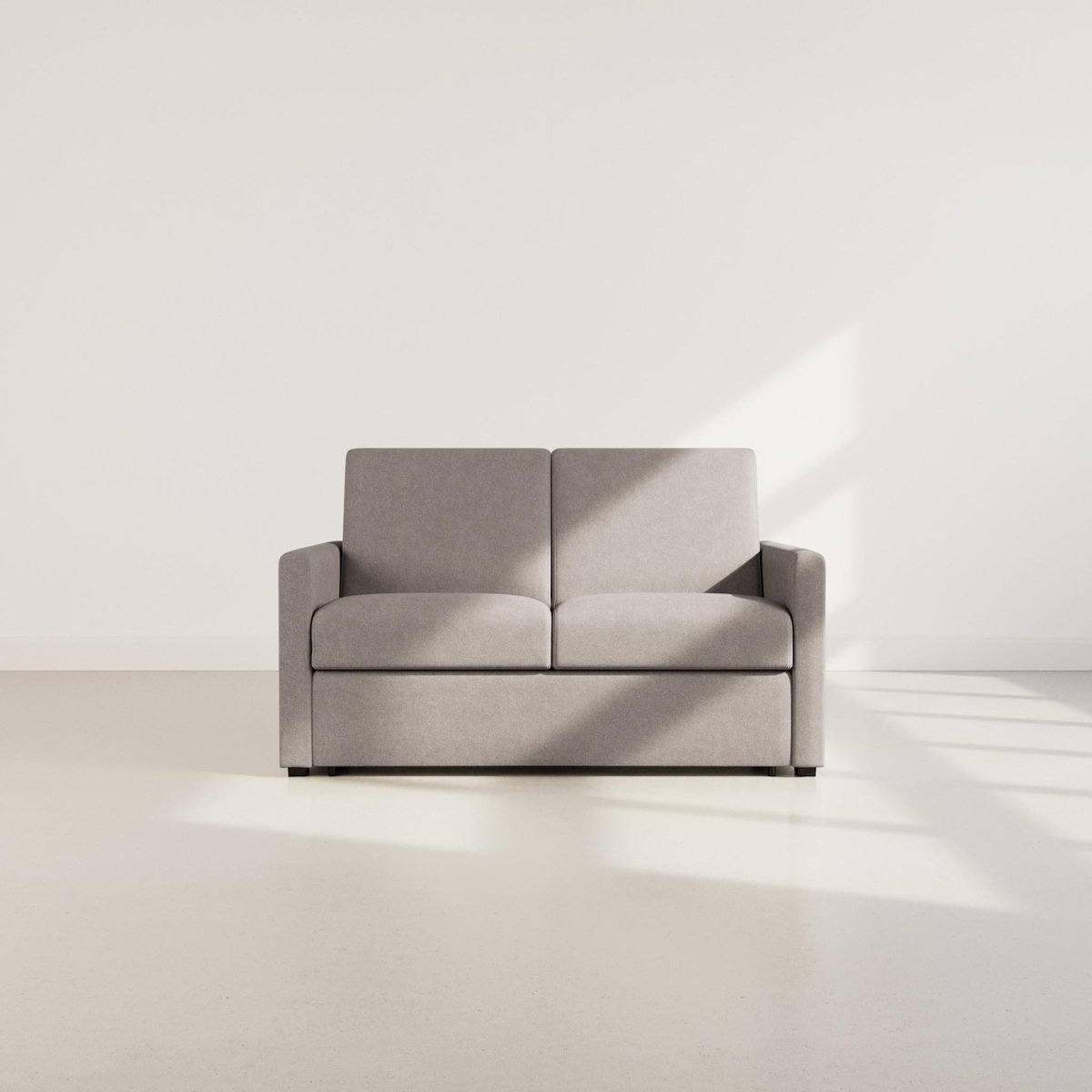 BEST MOBILIER Julia - canapé 3 places convertible express couchage quotidien 140 cm matelas 14 cm en tissu