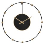 Paris Prix Horloge Murale en Métal  Pearl  61cm Noir
