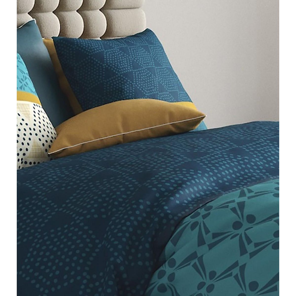 ATELIER DU COTON Parure housse de couette 100% coton 57fils oda