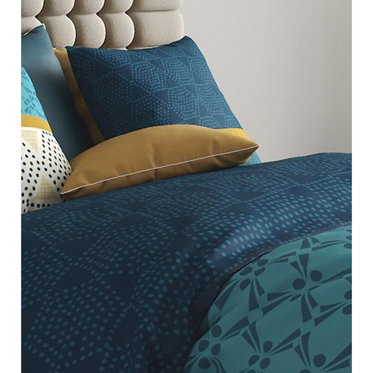 ATELIER DU COTON Parure housse de couette 100% coton 57fils oda